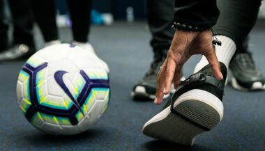 Playermaker soccer shoe sensor and soccer ball