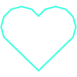 Heart Cyan