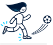 Femal footballer icon