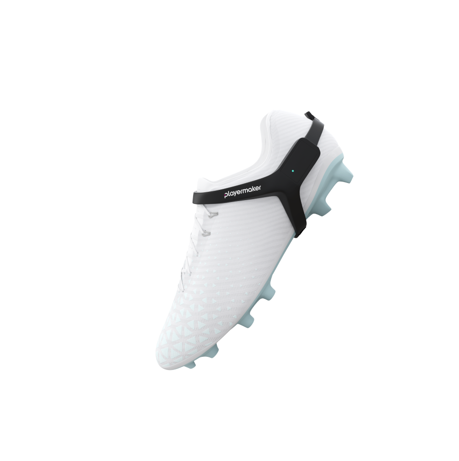 CITYPLAY strap attached to a white football boot